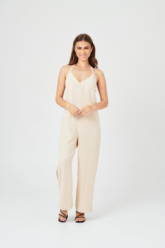 Tulum Halter jumpsuit