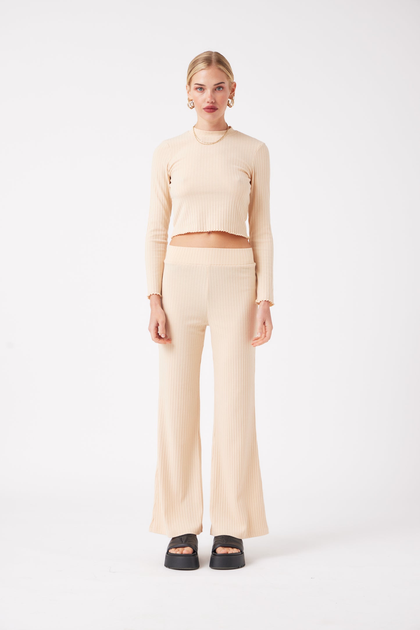 Luna Crop Top- Cream