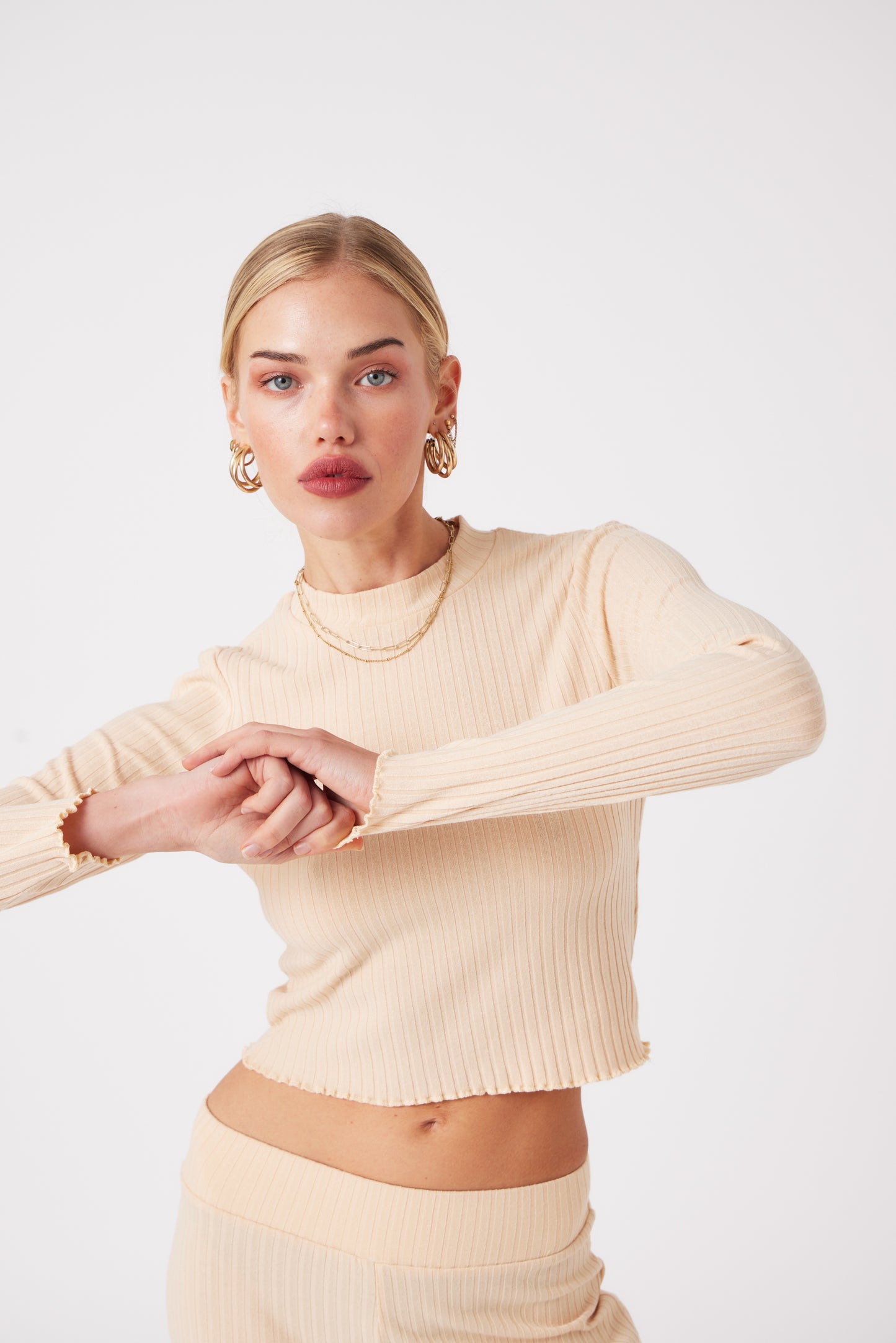 Luna Crop Top- Cream