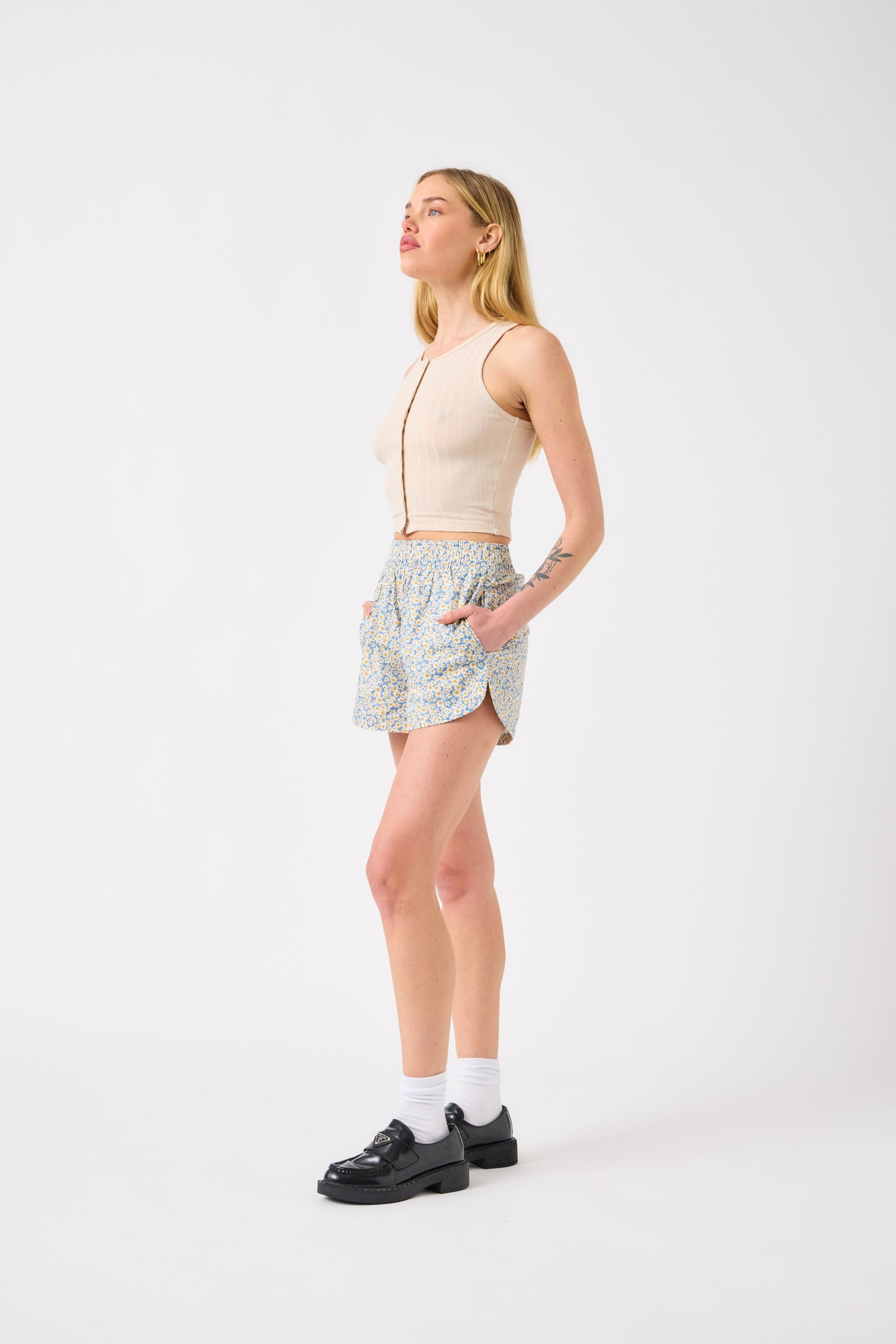 Bobbi Button Crop Top