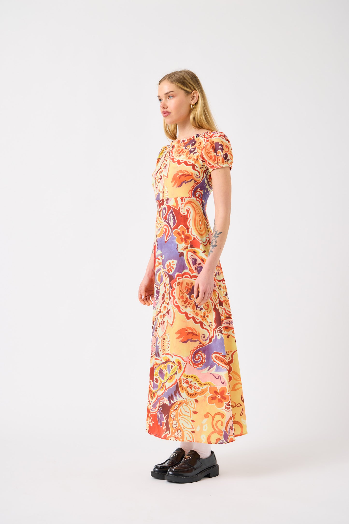 Suki Printed Backless Maxi Dress