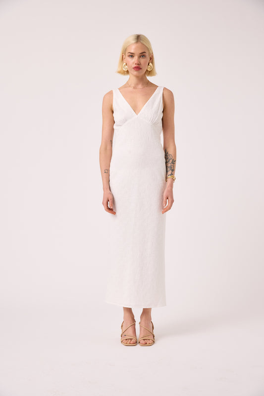 Sara Broderie Maxi Dress