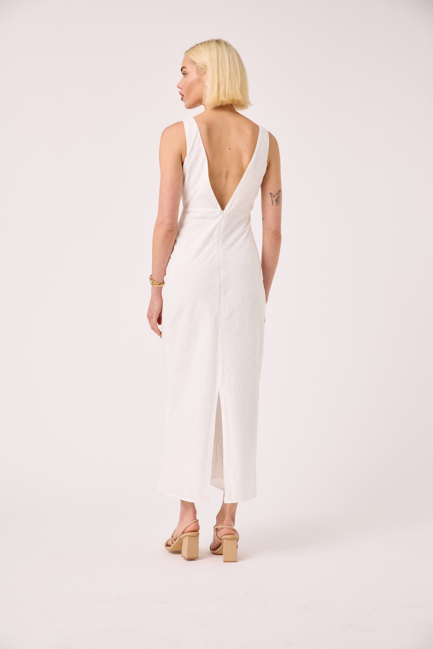 Sara Broderie Maxi Dress