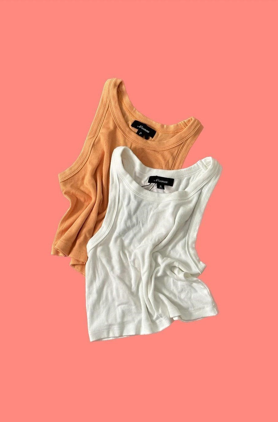 Summer High neck crop tee- White